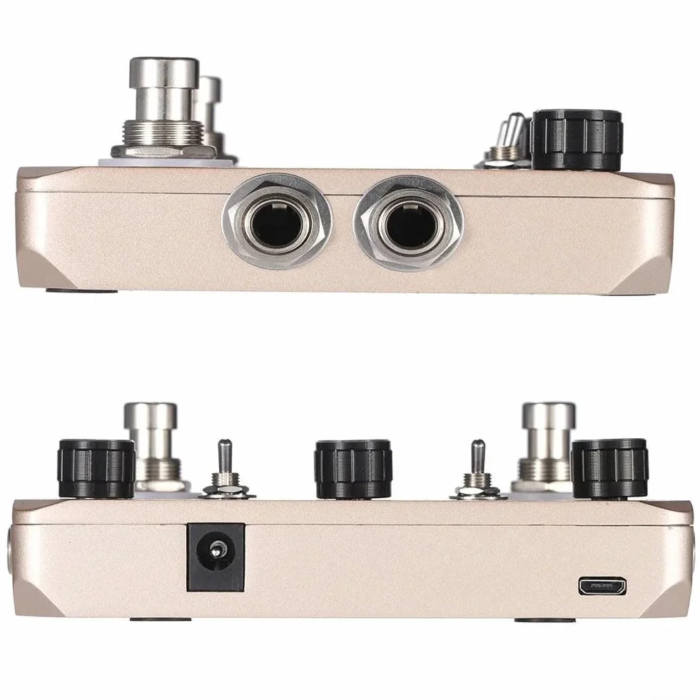 Pedal Looper para guitarra eléctrica de tamaño pequeño, bucles inversos, manipulación de velocidad, True Bypass