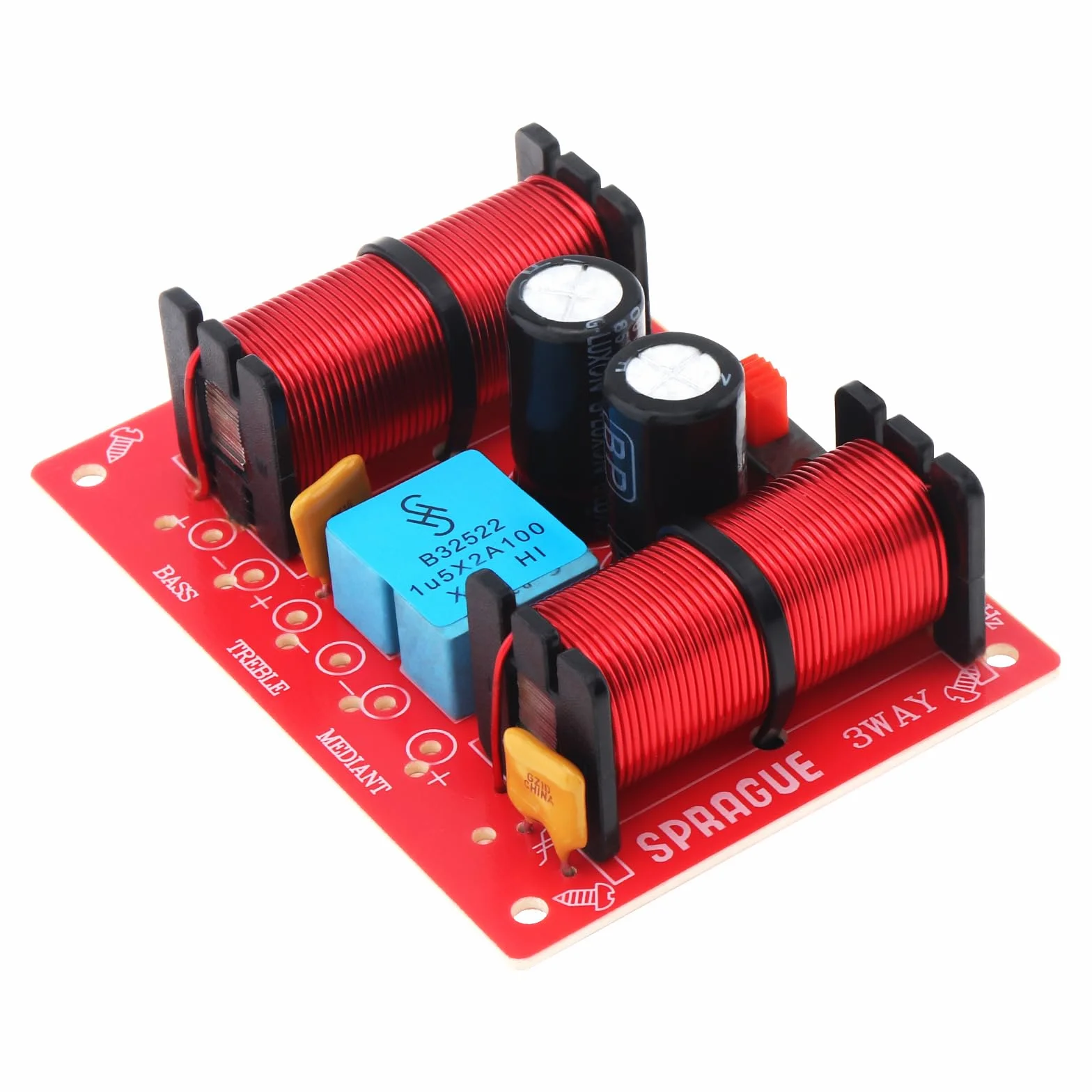 Altavoz cruzado de 3 vías, 150 W, 3 vías, 3 altavoces, altavoces HiFi, divisor de frecuencia de audio, filtros cruzados