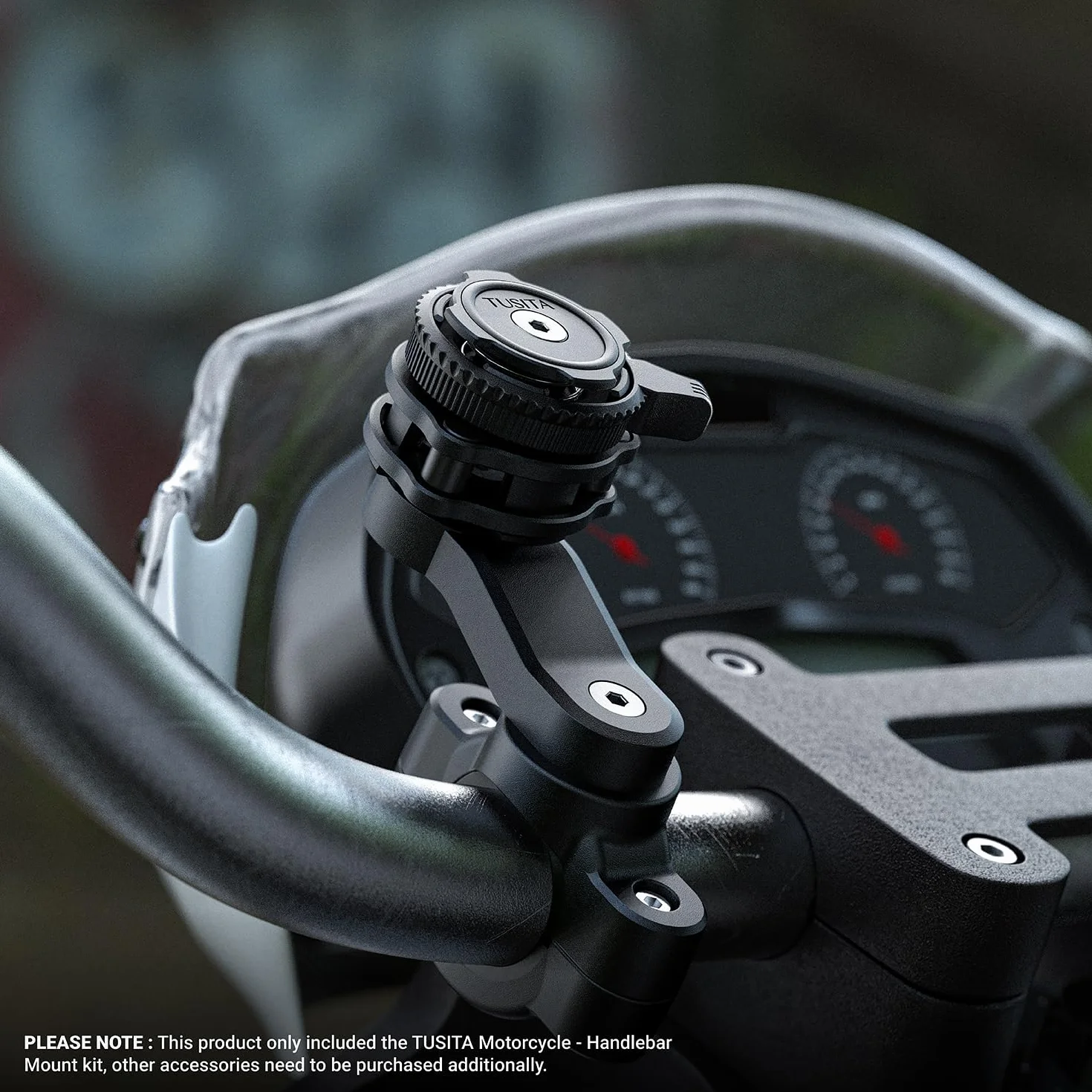 TUSITA Soporte para Teléfono de Moto Compatible con Quad Lock Smartphone Funda