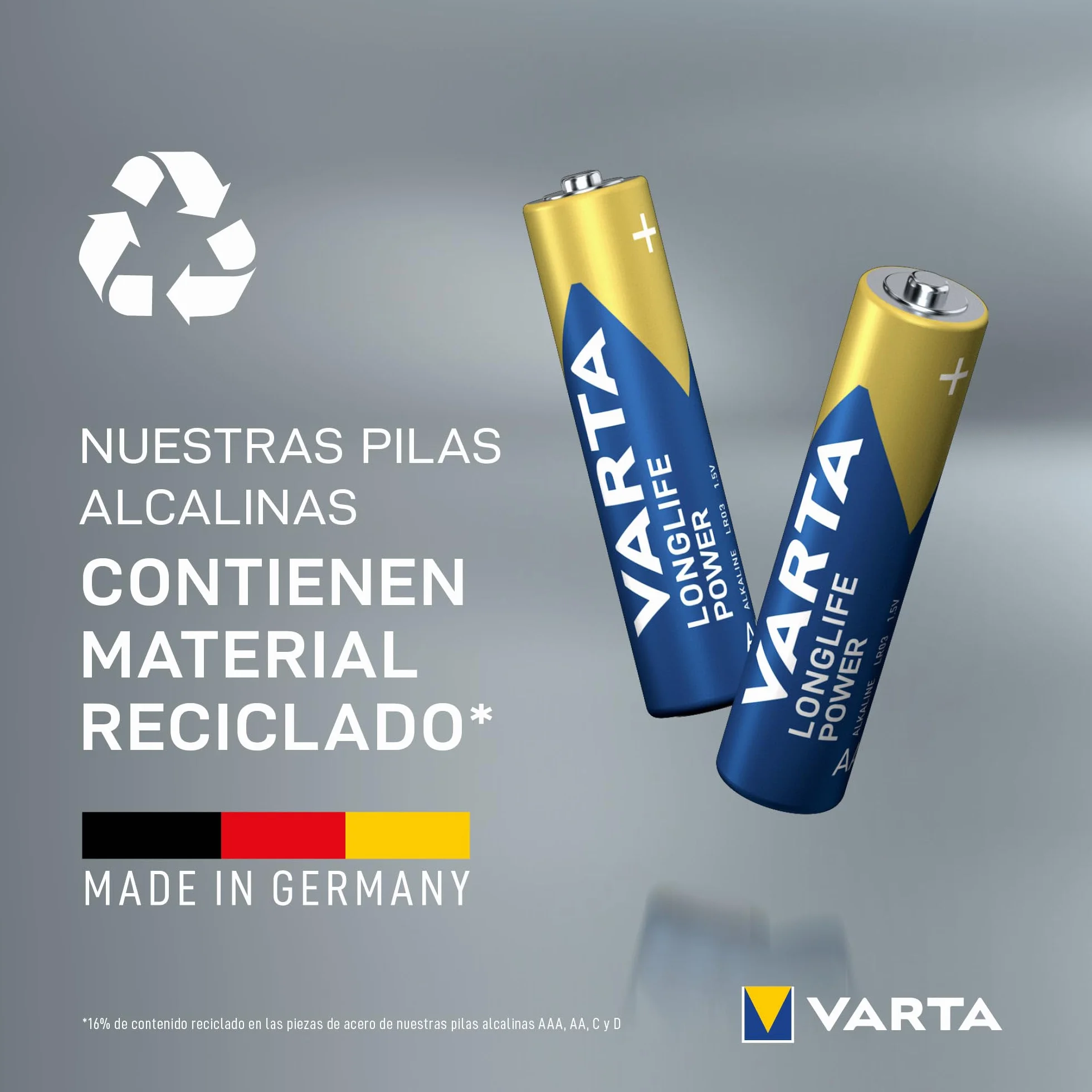 VARTA Longlife Power Pilas alcalinas AAA 1,5 V 20 Unidades