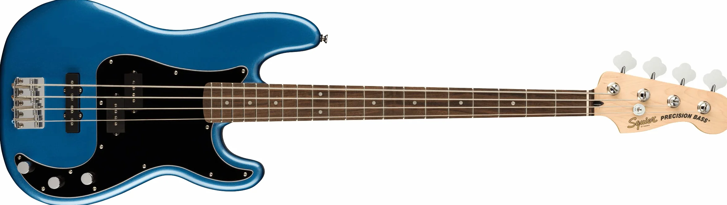 Squier by Fender Affinity Series Precision Bass® PJ, diapasón de laurel, golpeador negro, azul Lake Placid
