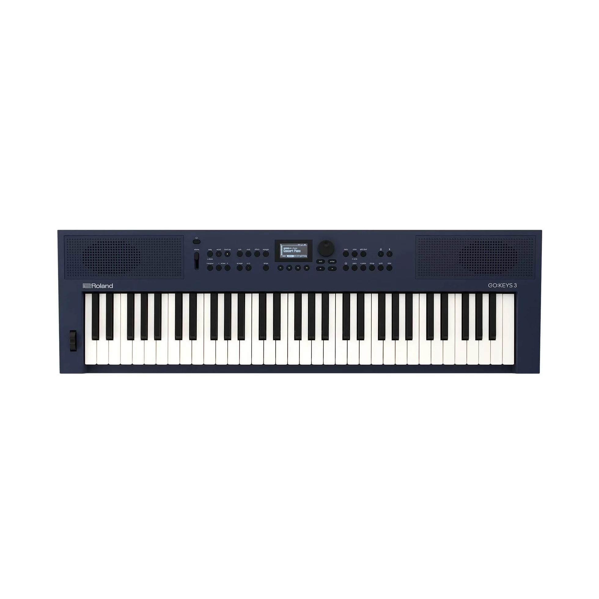Teclado para creación musical Roland GO:KEYS 3 | Teclado de 61 notas | Generador ZEN-Core con más de 1.000 sonidos integrados | Altavoces estéreo integrados - Azul medianoche