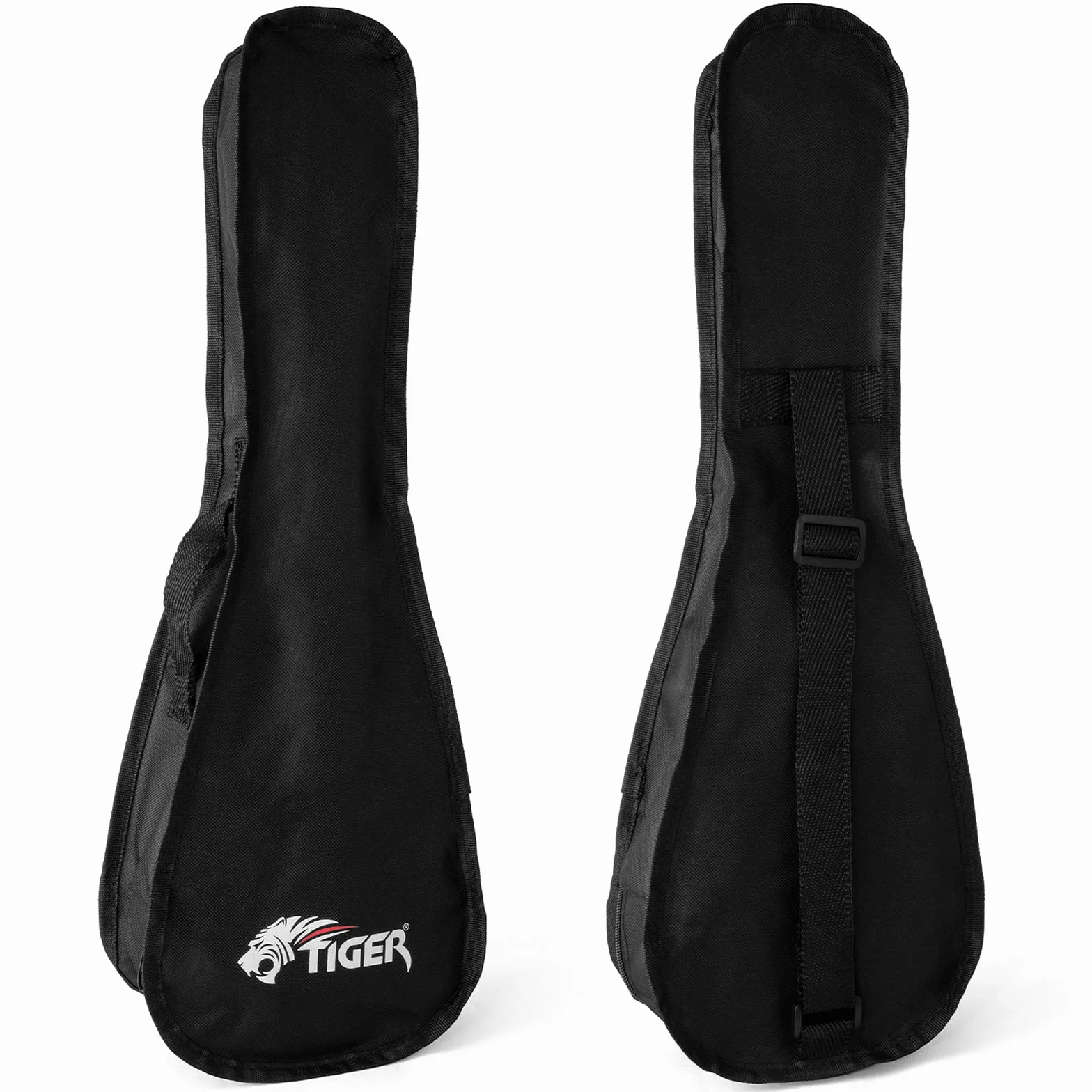 Tiger UKE7 Ukelele soprano para principiantes incluye funda, púa de fieltro, juego de cuerdas de repuesto. Nuevo de este 2020, ahora equipado con cuerdas Aquila,Blanco
