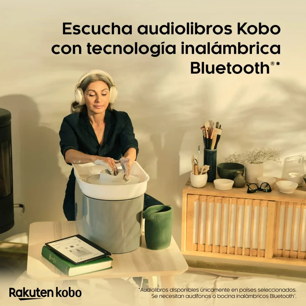 Kobo Elipsa 2E eReader 10,3" Pantalla Táctil Antirreflejos ComfortLight Pro Incluye Kobo Stylus 2 Brillo Ajustable Wi-Fi 32 GB