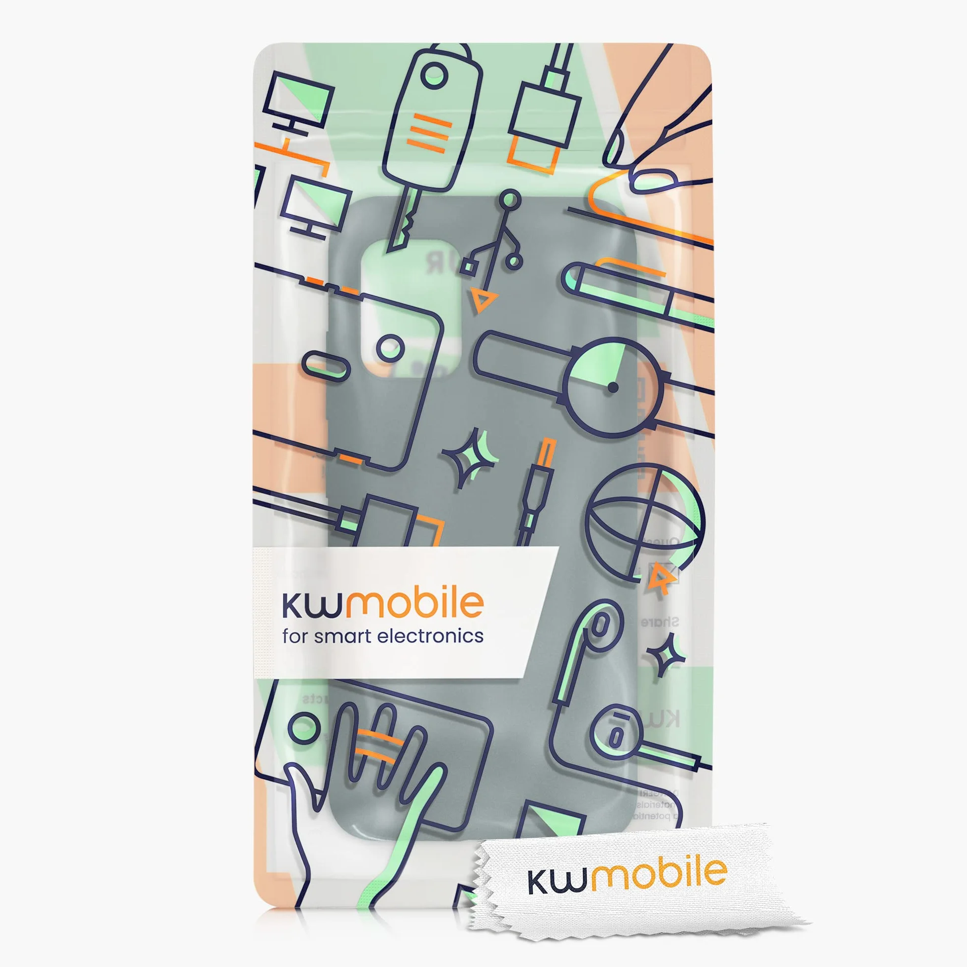 kwmobile Funda ASUS Zenfone 8 Carcasa TPU Silicona Bordes elevados anticaídas Verde Bosque