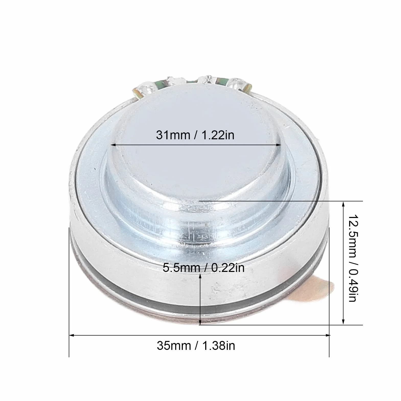 Eujgoov Altavoz de Resonancia Conducción Ósea Alta Vibración Graves 4Ω