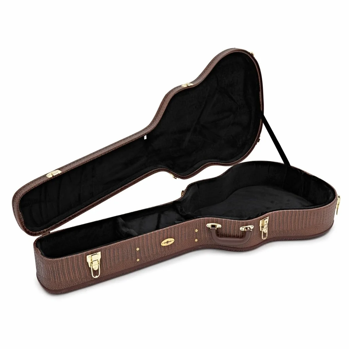 gear4music Estuche de Guitarra Jazz Archtop Deluxe