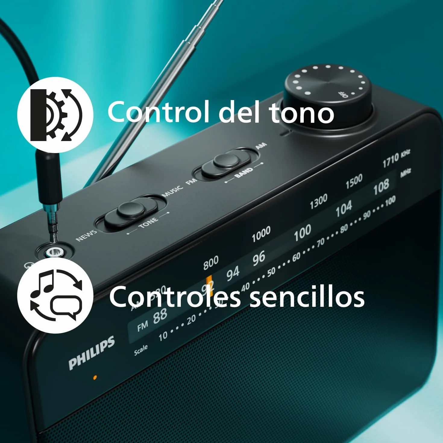 Philips TAR2509 Radio Portátil FM/MW