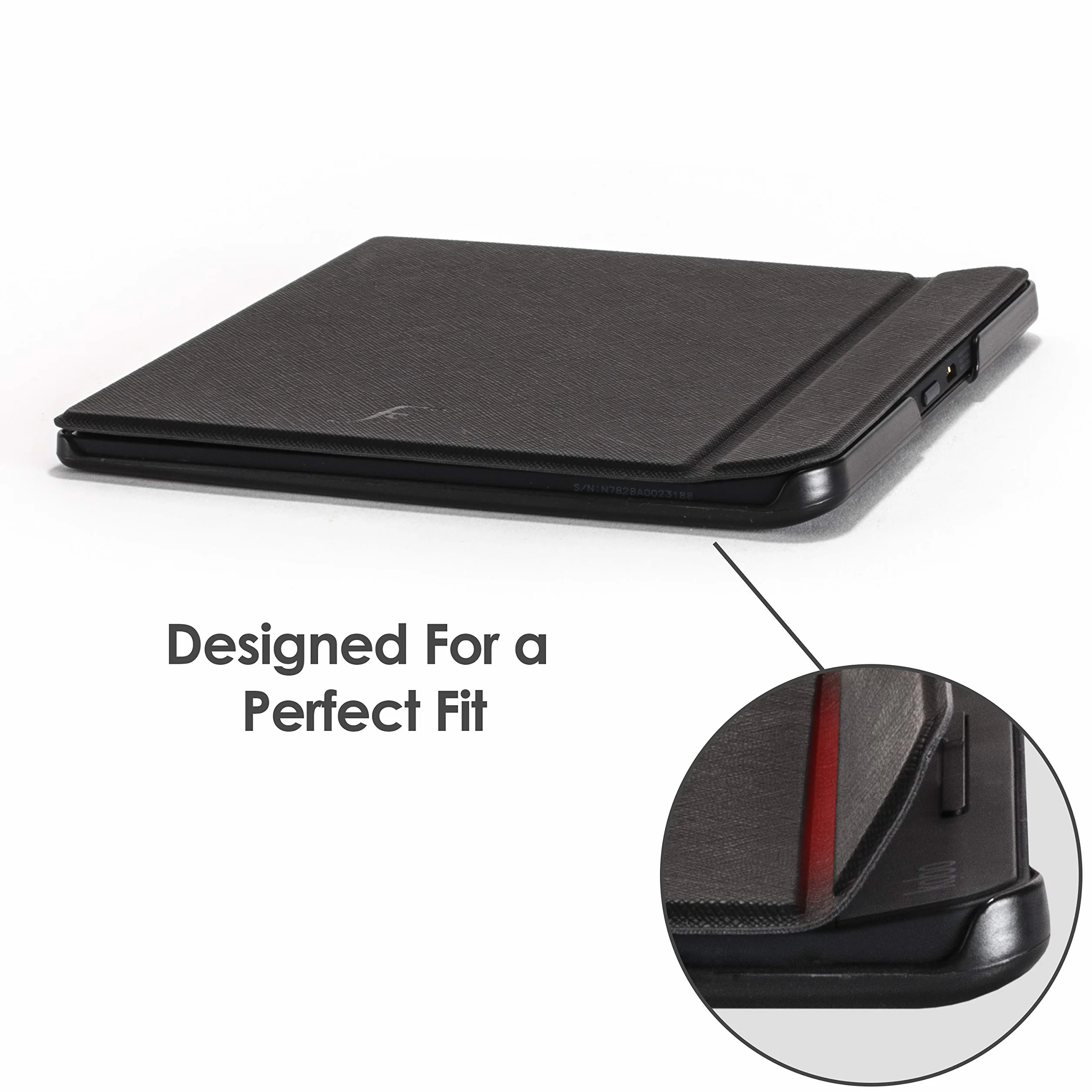 Forefront Cases Funda para Kobo Forma (Modelo 2018) - Delgado, Ligera y Protectora - Smart Auto Sueño Estela Función - Negro