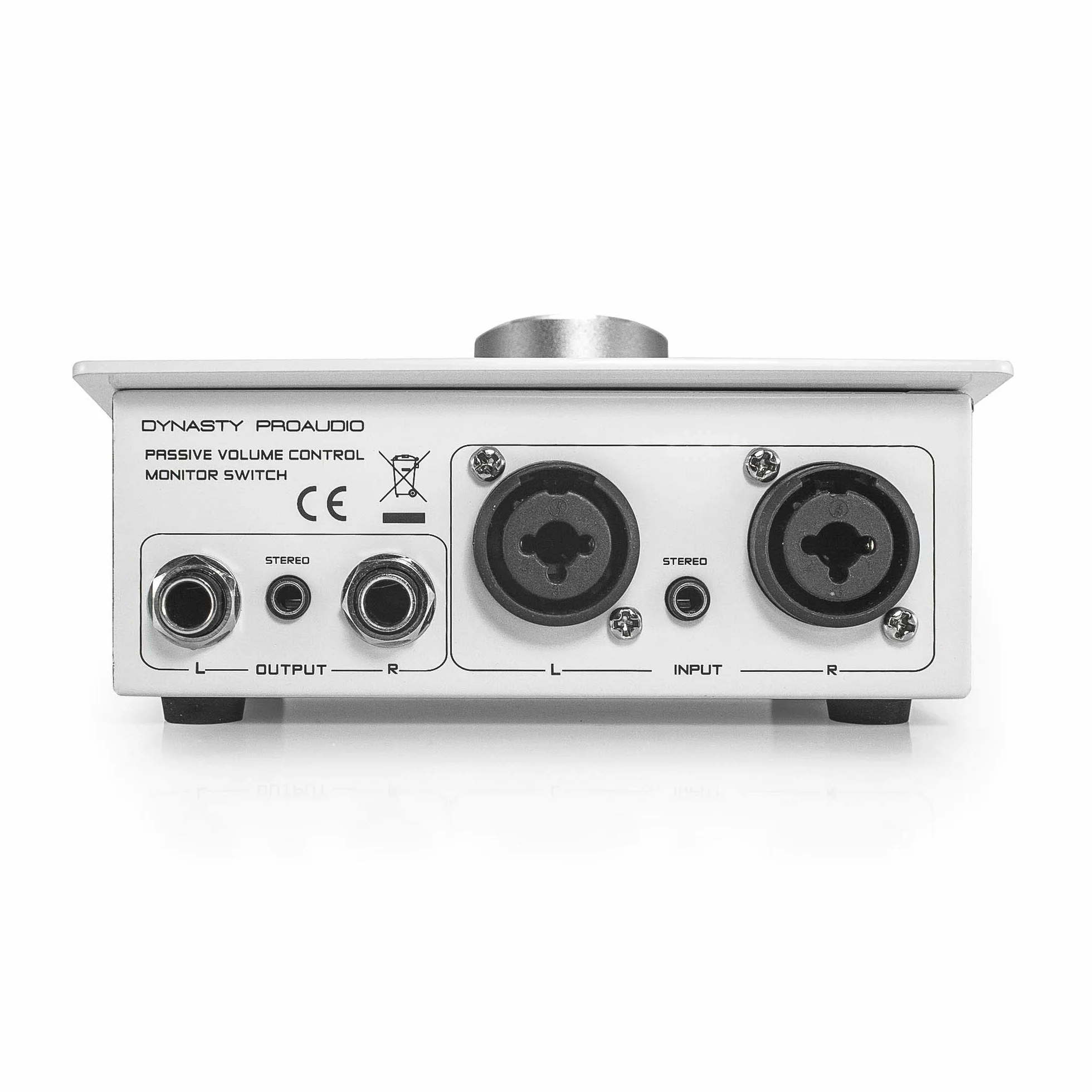 DYNASTY PROAUDIO PMC-1 - Controlador de volumen para monitor estéreo pasivo con gran perilla de volumen para ajustes de nivel extremadamente precisos