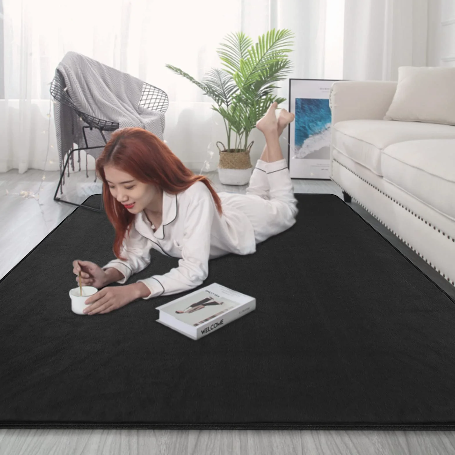 IBVIVIC Alfombra para batería de 160 x 120 cm, kit profesional de batería de jazz electrónico, rectangular, para tambor de bajo, tambor y otros instrumentos, color negro