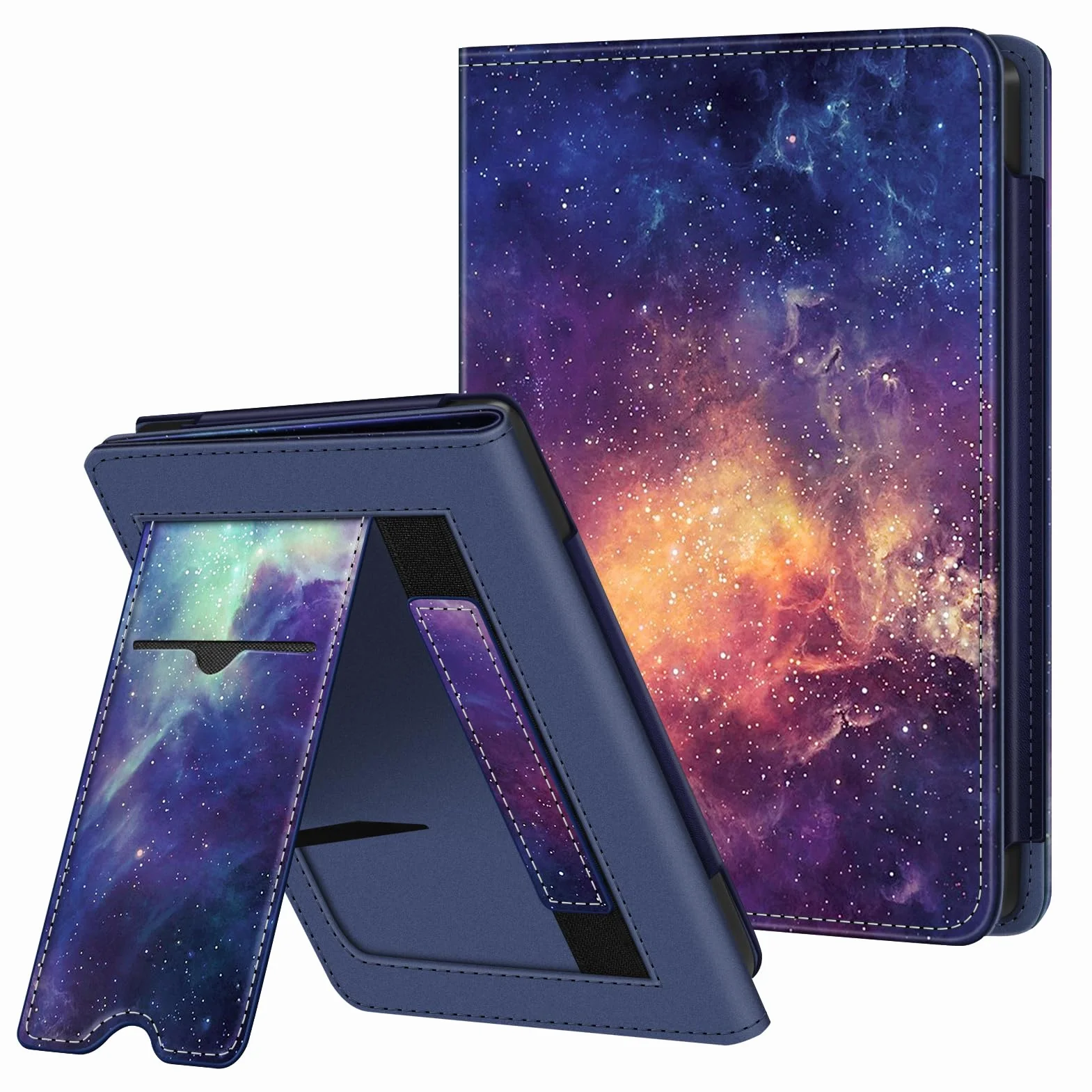 FINTIE Funda para 6" Kobo Clara Colour (2024) / Kobo Clara BW (2024) / 2E (2022) - Protectora con Card Slot y Hand Strap, Auto Despertador/Sueño