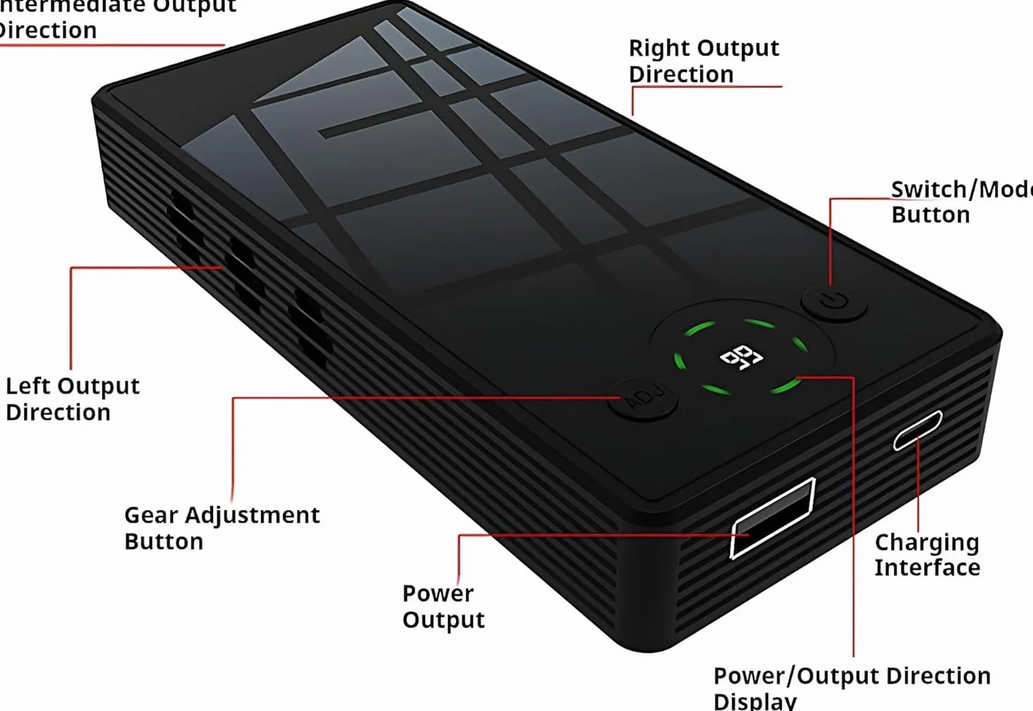 Bloqueador De Grabación, Interceptor De Bloqueo De Grabación De 300° con Banco De Energía De 4000mah Y Pantalla LCD, Dispositivo Anti-grabación para Teléfonos Móviles, Grabadoras De Voz, Re