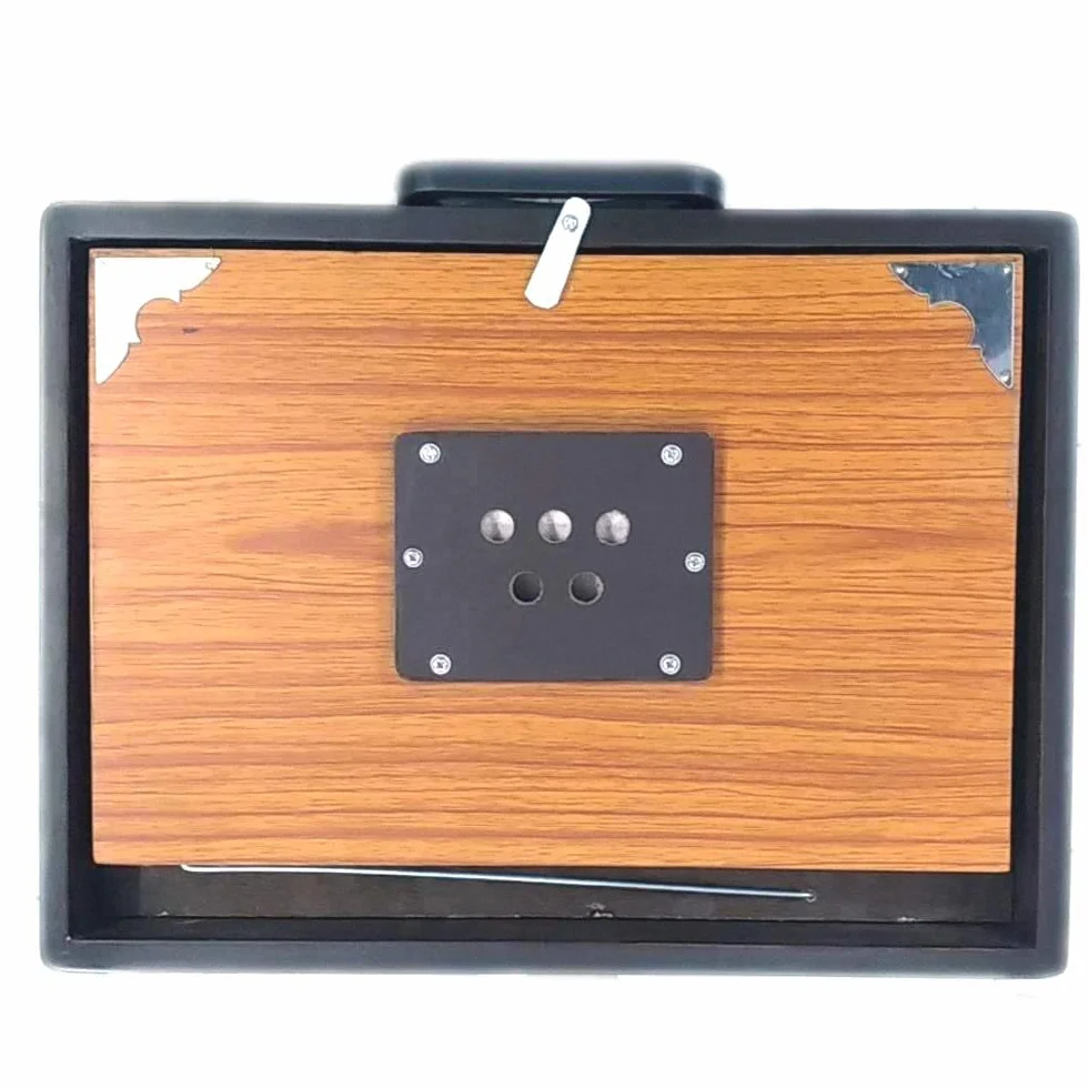 Caja Shruti de madera de teca con 13 notas de dron C-to-C, instrumento musical indio Shruthi