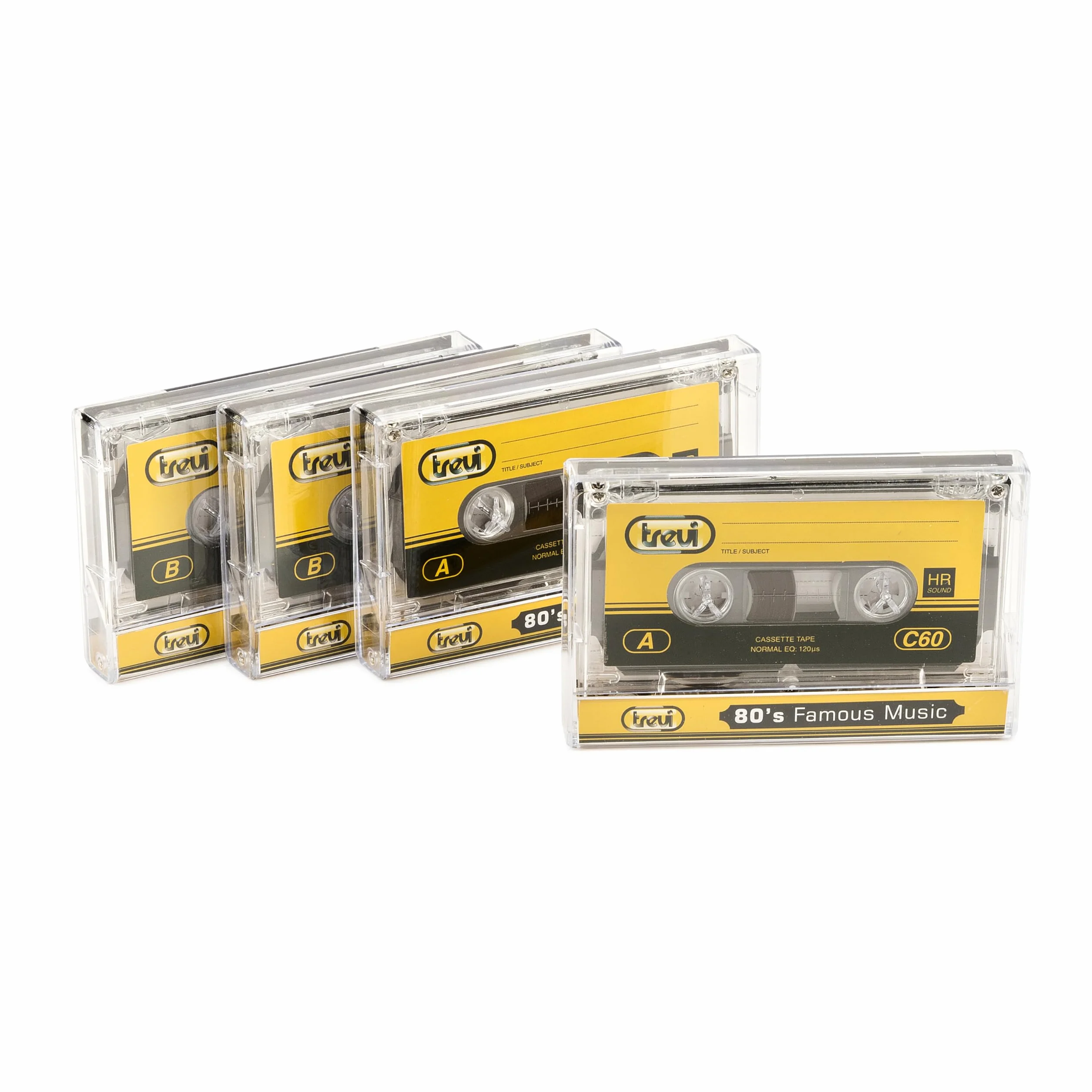 Trevi C60 HR Pack 4 Audio Cassette 60 min Cinta de Audio/Video