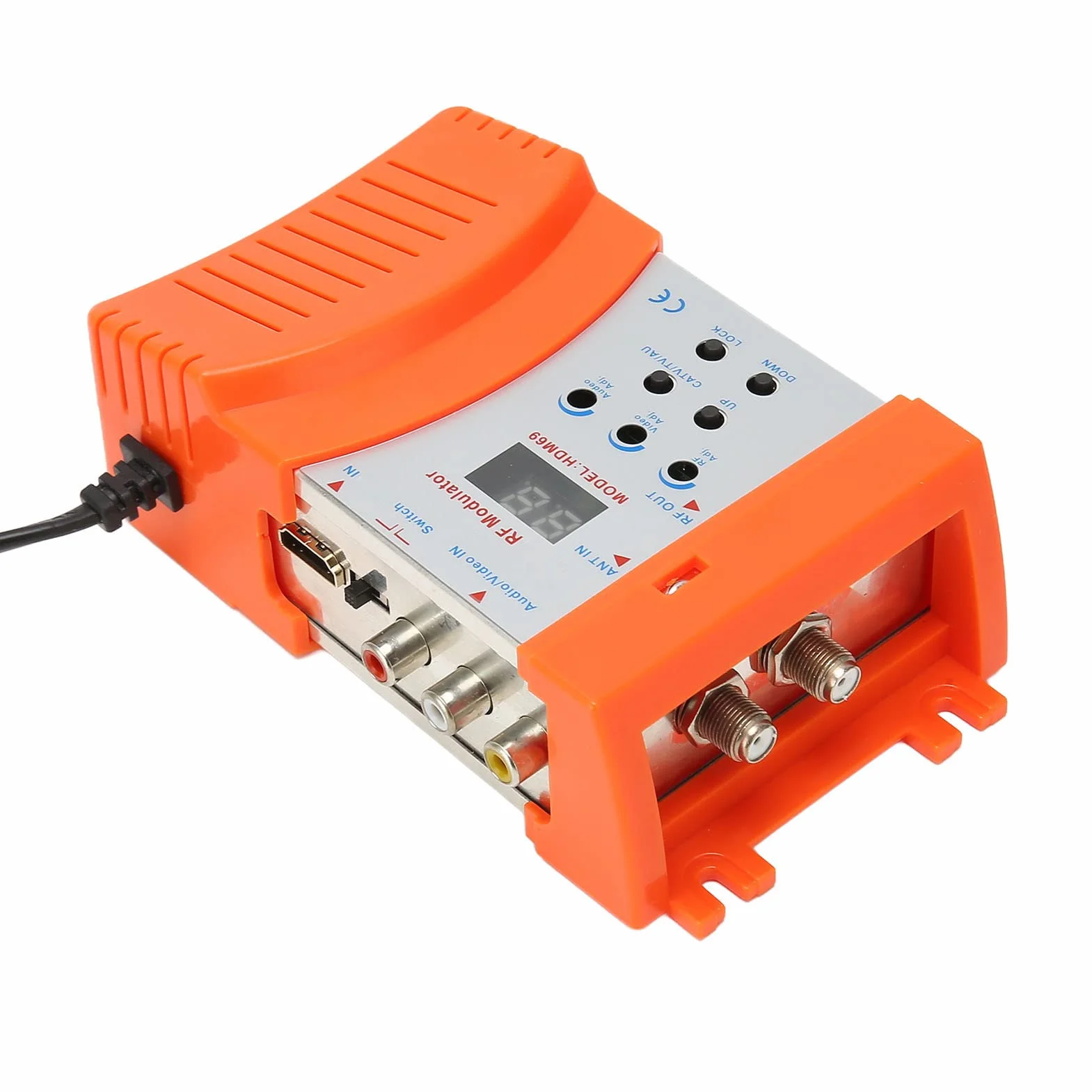 Modulador RF Digital, Convertidor de Modulador HDMI a RF Compatible con Formato PAL NTSC, para Receptores de Satélite, Cámaras de Vídeo, Consolas de Videojuegos, VCR (Enchufe